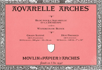 New sizes Arches Hot Press Watercolour Paper blocks - Jackson's Art Blog