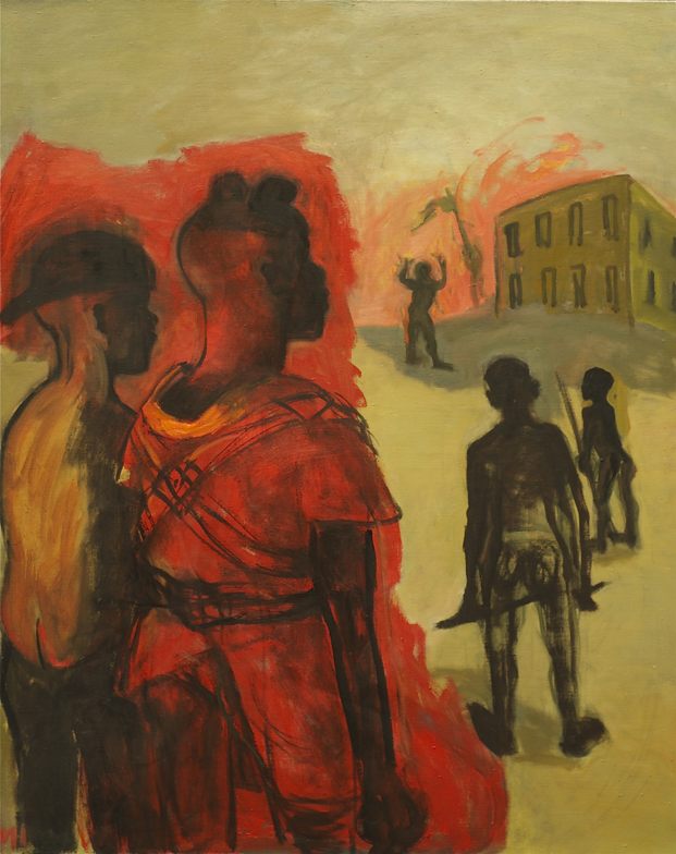 Marcelle Hanselaar, Child Soldiers 3, Oil on canvas, 100 x 82 cm